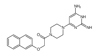 1-[4-(2,6-diaminopyrimidin-4-yl)piperazin-1-yl]-2-naphthalen-2-yloxyethanone Structure