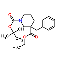 1-Boc-3-苄基哌啶-3-甲酸乙酯图片