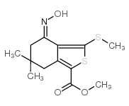 methyl 4-hydroxyimino-6,6-dimethyl-3-(methylthio)-4,5,6,7-tetrahydrobenzo[c]thiophene-1-carboxylate picture