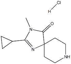 2-Cyclopropyl-3-methyl-1,3,8-triazaspiro[4.5]dec-1-en-4-one hydrochloride图片