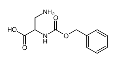 2-(S)-benzyloxycarbonylamino-3-aminopropionic acid结构式