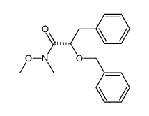 (2S)-2-benzyloxy-N-methoxy-N-methyl-3-phenylpropanamide Structure