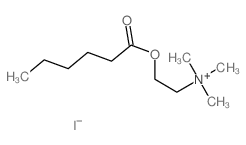 2-hexanoyloxyethyl-trimethyl-azanium结构式