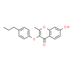 7-Hydroxy-2-methyl-3-(4-propyl-phenoxy)-chromen-4-one structure