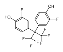 2-fluoro-4-[1,1,1,3,3,3-hexafluoro-2-(3-fluoro-4-hydroxyphenyl)propan-2-yl]phenol Structure