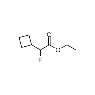 Ethyl α-fluorocyclobutaneacetate structure