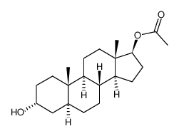 (3,5,17)-17-ACETATE ANDROSTANE-3,17-DIOL structure