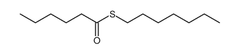 Hexanethioic acid S-heptyl ester Structure