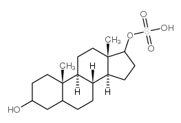 androstane-3,17-diol 17-sulfate结构式