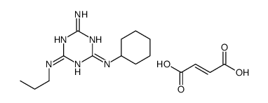 (Z)-but-2-enedioic acid,2-N-cyclohexyl-4-N-propyl-1,3,5-triazine-2,4,6-triamine Structure