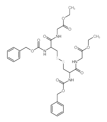 Glycine,N-[(phenylmethoxy)carbonyl]-L-cysteinyl-, ethyl ester, bimol. (1®1')-disulfide (9CI)结构式