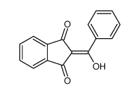 2-(hydroxy(phenyl)methylene)-1H-indene-1,3(2H)-dione Structure