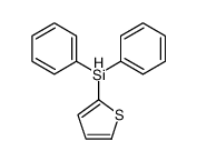 diphenyl(thiophen-2-yl)silane结构式