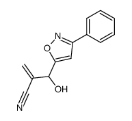 2-[Hydroxy-(3-phenyl-isoxazol-5-yl)-methyl]-acrylonitrile Structure