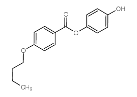 4-Hydroxyphenyl 4-butoxybenzoate Structure