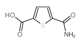 5-(氨基羰基)噻吩-2-羧酸结构式