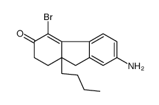 7-amino-4-bromo-9a-butyl-2,9-dihydro-1H-fluoren-3-one结构式