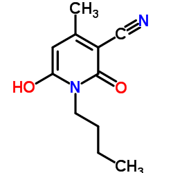 N-Butyl-3-cyano-6-hydroxy-4-methyl-2-pyridone Structure