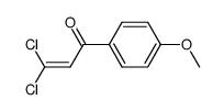 3,3-dichloro-1-(4-methoxyphenyl)-2-propen-1-one Structure