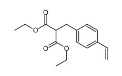 diethyl 2-[(4-ethenylphenyl)methyl]propanedioate结构式