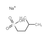 1-Butanesulfonic acid, 3-methyl-, sodium salt结构式