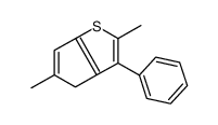 2,5-dimethyl-3-phenyl-4H-cyclopenta[b]thiophene结构式