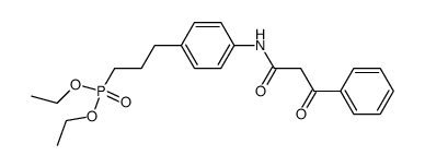 {3-[4-(3-Oxo-3-phenyl-propionylamino)-phenyl]-propyl}-phosphonic acid diethyl ester Structure