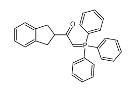 1-(2,3-dihydro-1H-inden-2-yl)-2-(triphenyl-5-phosphanylidene)ethan-1-one Structure