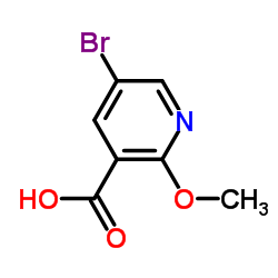 5-溴-2-甲氧基烟酸结构式