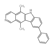 5,11-dimethyl-9-phenyl-6H-pyrido[4,3-b]carbazole Structure