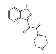 1-(1H-Indol-3-yl)-2-morpholin-4-yl-2-oxoethanone结构式