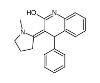 (3Z)-3-(1-methylpyrrolidin-2-ylidene)-4-phenyl-1,4-dihydroquinolin-2-one结构式