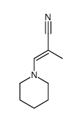 2-methyl-3-piperidin-1-ylprop-2-enenitrile Structure