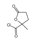 2-Furancarbonyl chloride, tetrahydro-2-methyl-5-oxo- (9CI) structure