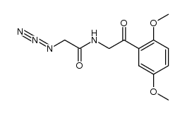 2-azido-N-(β-oxo-2',5'-dimethoxyphenethyl)acetamide结构式