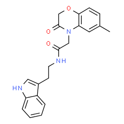 4H-1,4-Benzoxazine-4-acetamide,2,3-dihydro-N-[2-(1H-indol-3-yl)ethyl]-6-methyl-3-oxo-(9CI)结构式