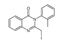 2-(iodomethyl)-3-(2-methylphenyl)quinazolin-4-one结构式