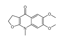 6,7-dimethoxy-9-methyl-2,3-dihydrofuro[2,3-b]quinolin-4-one Structure