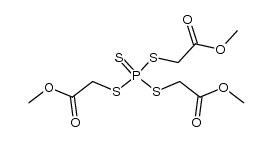 S,S,S-tris(methoxycarbonylmethyl) phosphorotetrathioate结构式