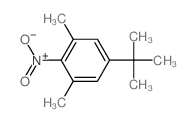 4-叔丁基-2,6-二甲基硝基苯结构式