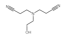 3-(2-cyanoethyl-(2-hydroxyethyl)amino)propanenitrile Structure