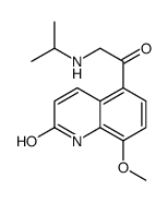 8-methoxy-5-[2-(propan-2-ylamino)acetyl]-1H-quinolin-2-one结构式