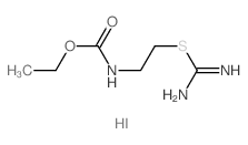 ethyl N-(2-carbamimidoylsulfanylethyl)carbamate结构式