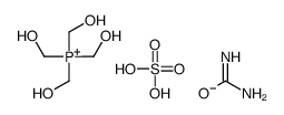 Tetrakis(hydroxymethyl)phosphonium sulfate urea polymer structure