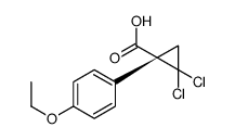 (1R)-2,2-dichloro-1-(4-ethoxyphenyl)cyclopropane-1-carboxylic acid Structure