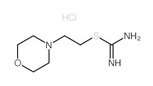 Carbamimidothioic acid,2-(4-morpholinyl)ethyl ester, dihydrochloride (9CI) Structure