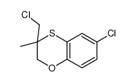 6-chloro-3-(chloromethyl)-3-methyl-2H-1,4-benzoxathiine Structure