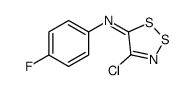 4-chloro-N-(4-fluorophenyl)dithiazol-5-imine Structure