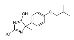 5-p-Isobutoxyphenyl-5-methylhydantoin Structure