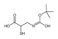 3-[(2-methylpropan-2-yl)oxycarbonylamino]-2-sulfanylpropanoic acid Structure